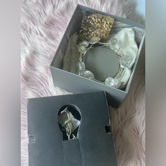 NWT Michael Aram Monet’s Garden Bottle Coaster & Stopper Set $265 - Picture 6 of 6